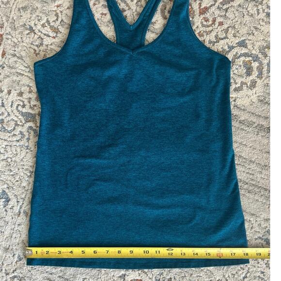 Patagonia Fleur Racerback Activewear Yoga Tank Top Size Medium Teal - Picture 10 of 11
